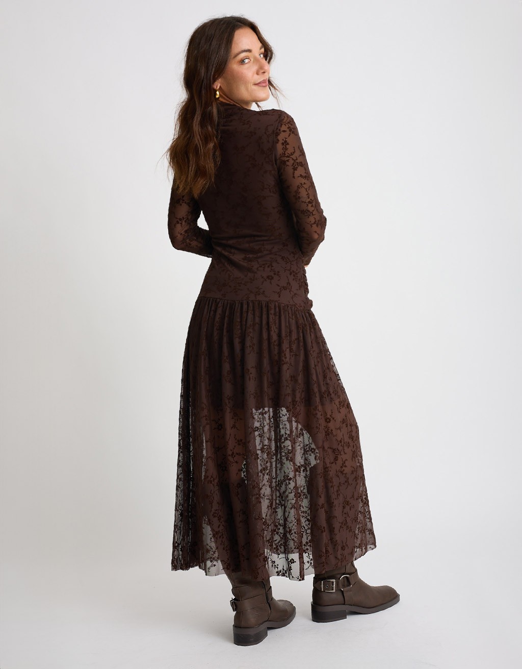 Abito Tulle Floccato