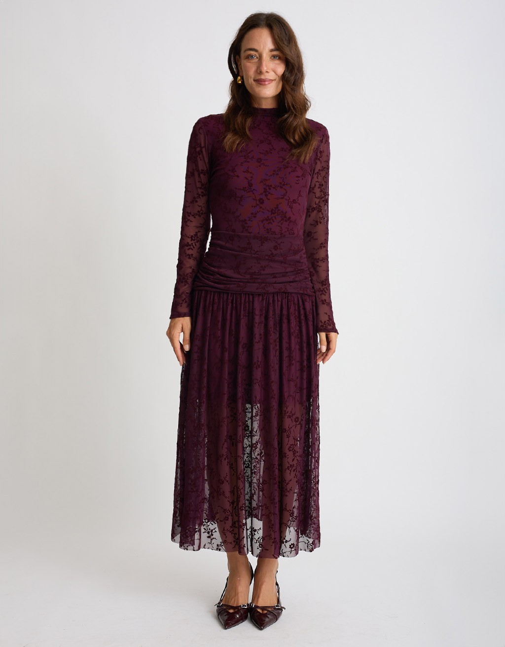Abito Tulle Floccato
