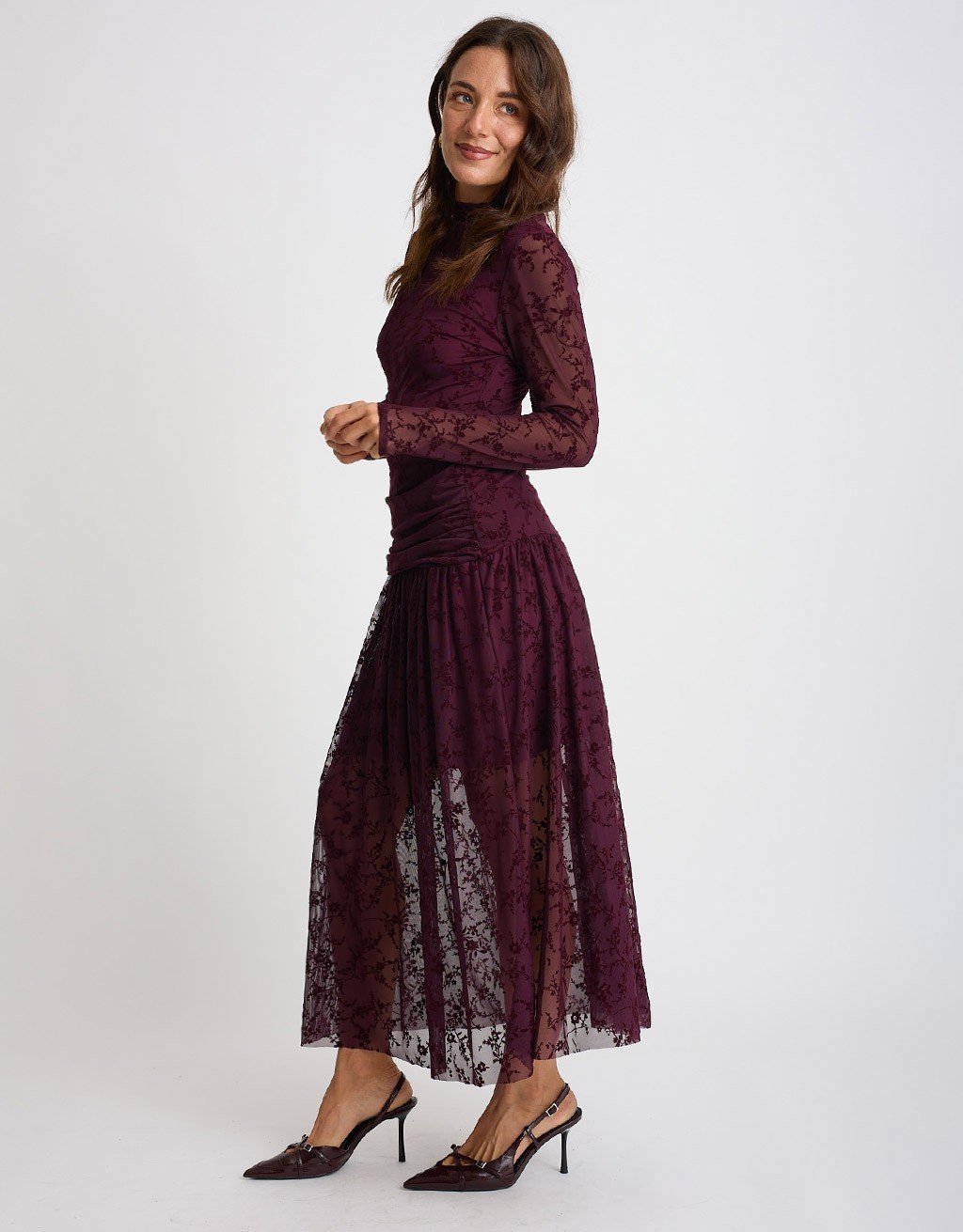Abito Tulle Floccato
