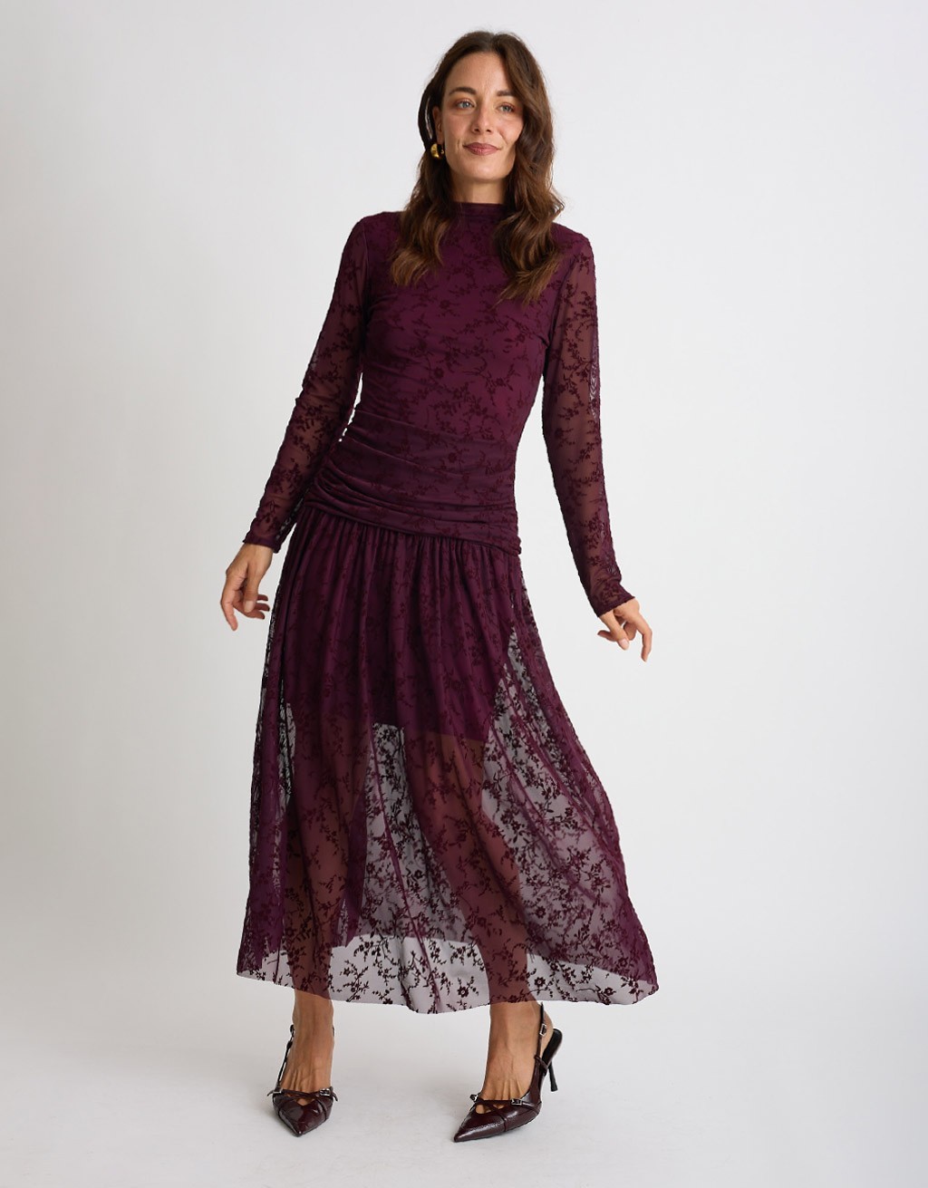 Abito Tulle Floccato