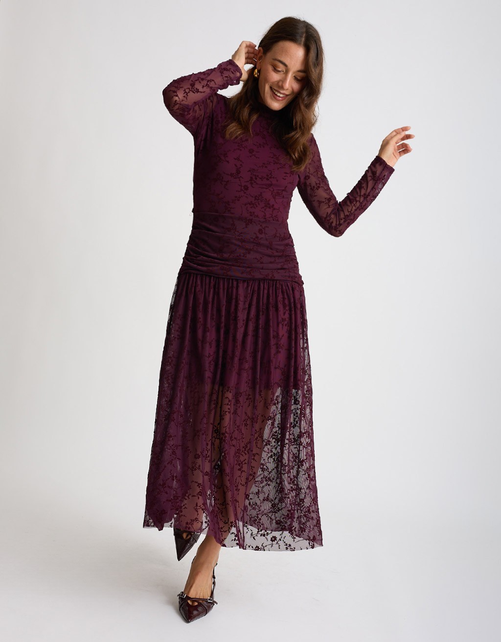 Abito Tulle Floccato