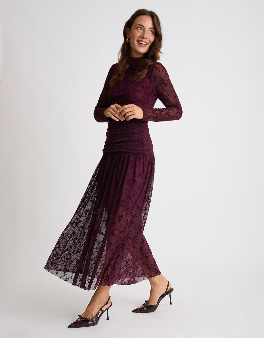 Abito Tulle Floccato