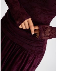 Abito Tulle Floccato