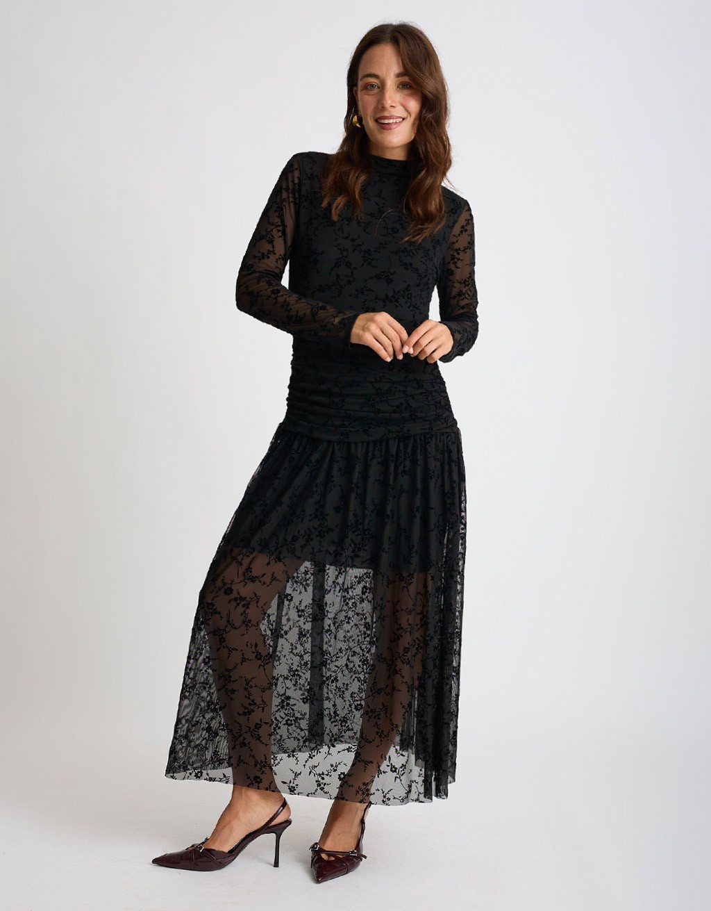 Abito Tulle Floccato
