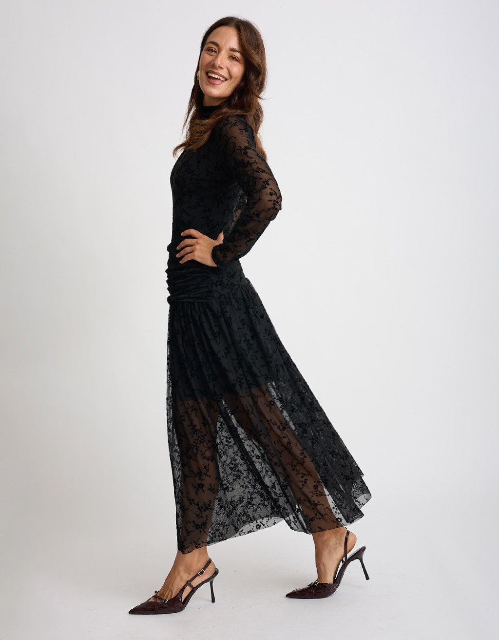 Abito Tulle Floccato