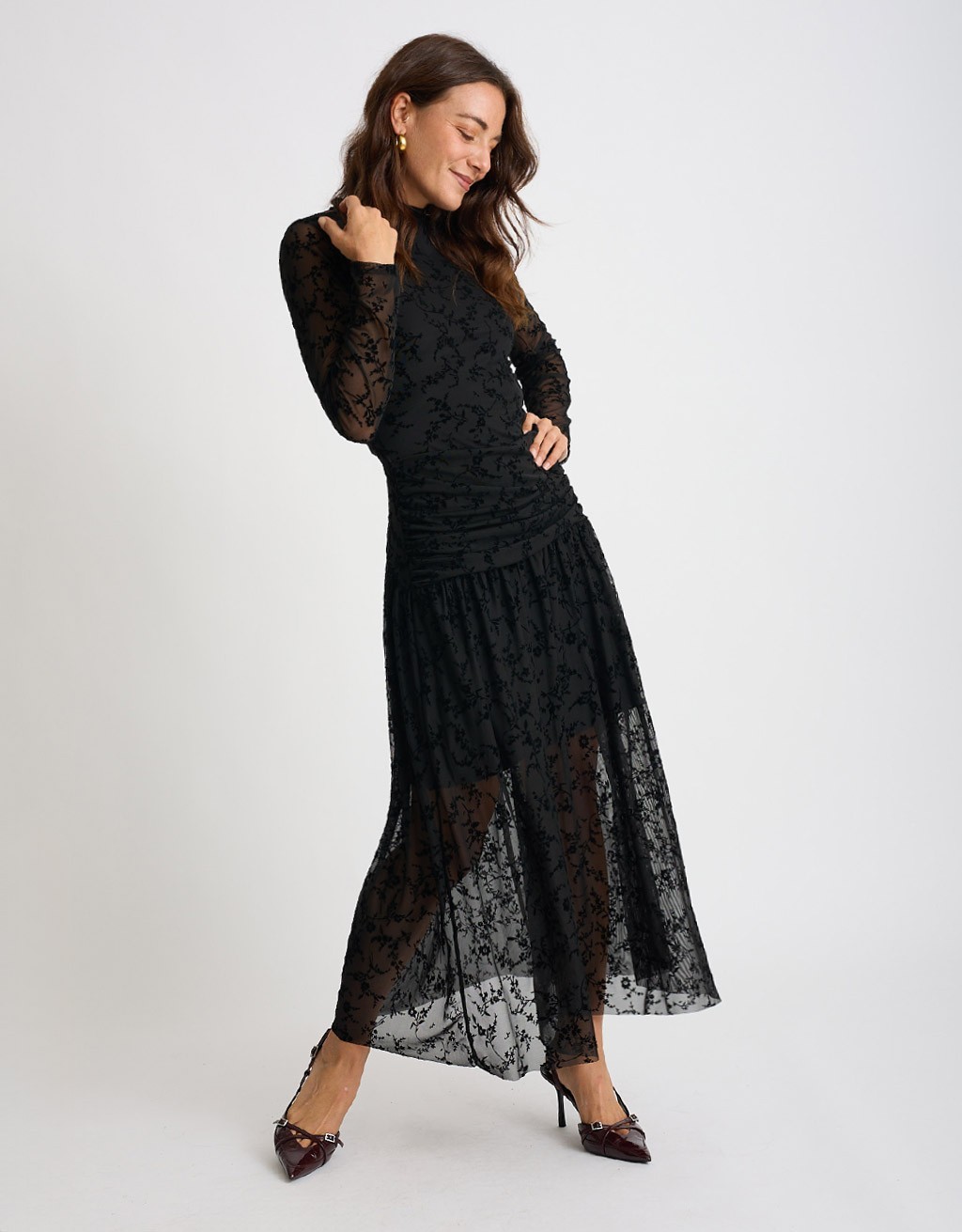 Abito Tulle Floccato