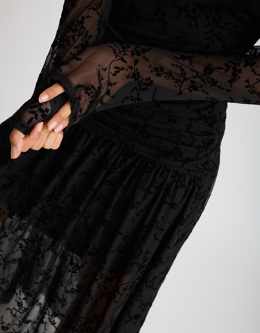 Abito Tulle Floccato