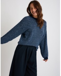 Maglione Righe Misto Lana