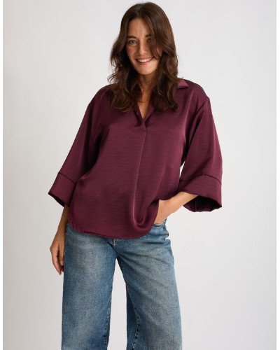 Camicetta Raso Pesante Kimono