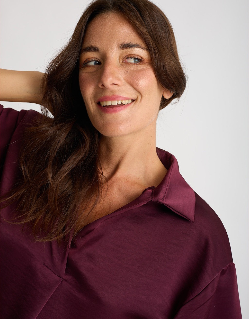 Camicetta Raso Pesante Kimono