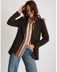 Camicia Lana/Viscosa Righe