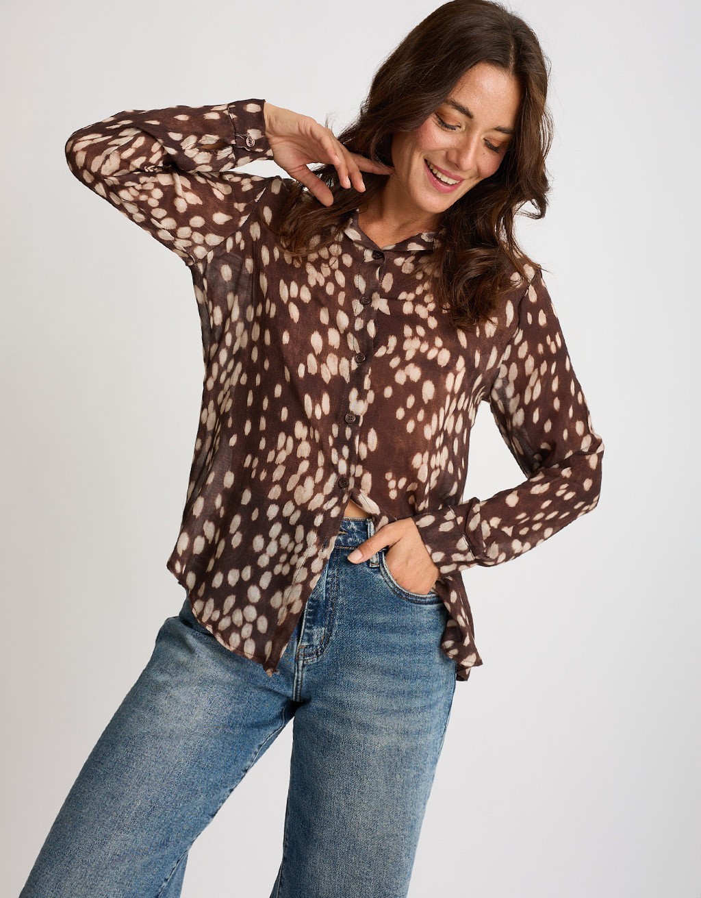 Camicia Lana/Viscosa Bambi