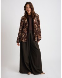 Giacca Kimono Ciniglia Fantasia
