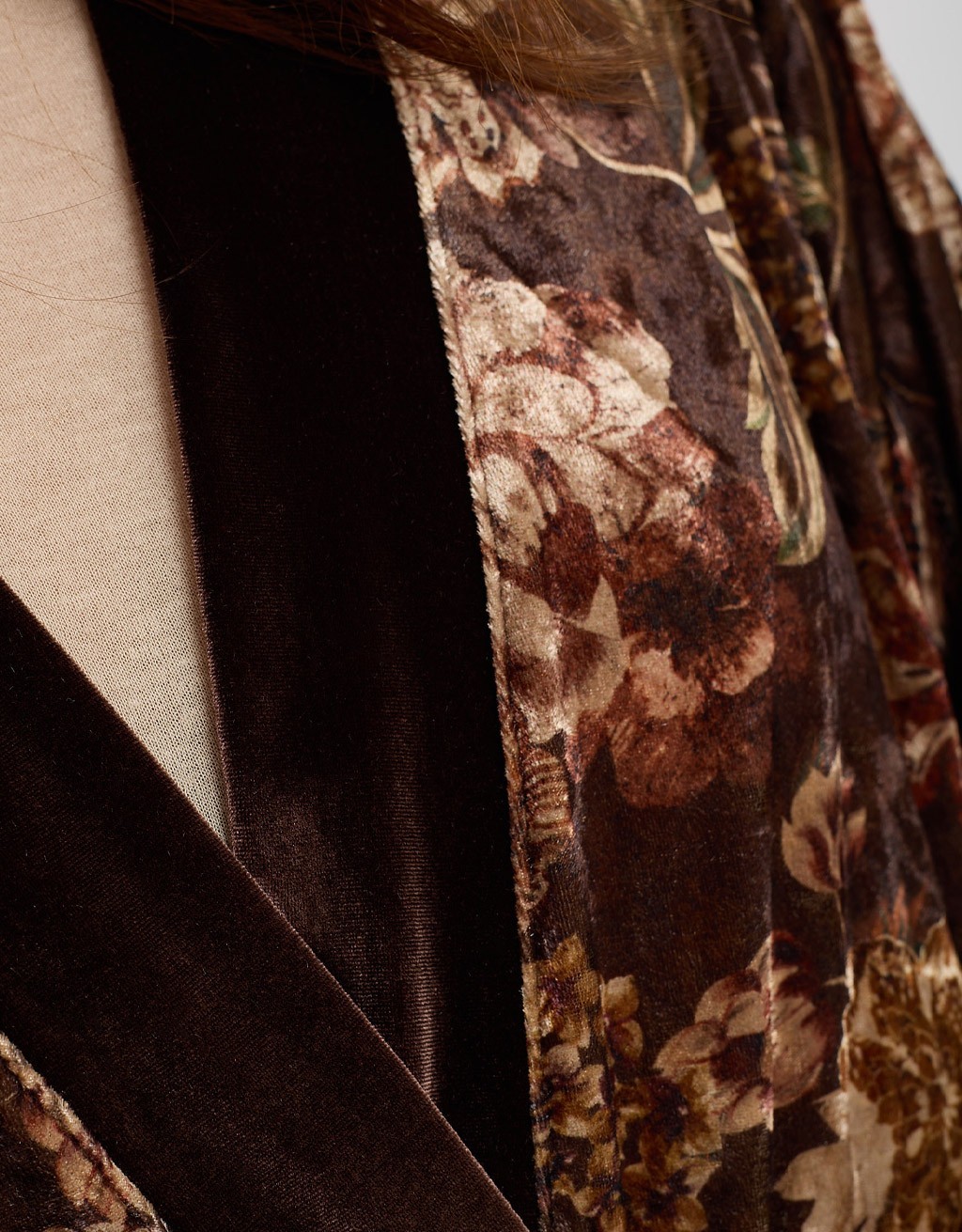 Giacca Kimono Ciniglia Fantasia