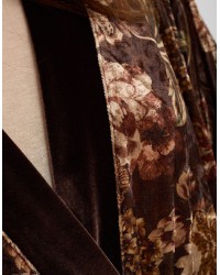 Giacca Kimono Ciniglia Fantasia