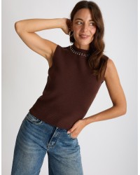 Gilet Maglia Borchie