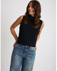 Gilet Maglia Borchie