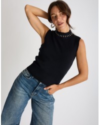 Gilet Maglia Borchie