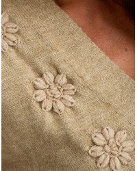 Cardigan Ricami Manica Palloncino