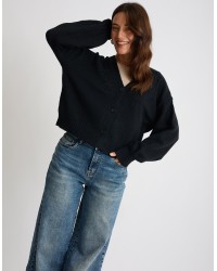 Cardigan Ricami Manica Palloncino