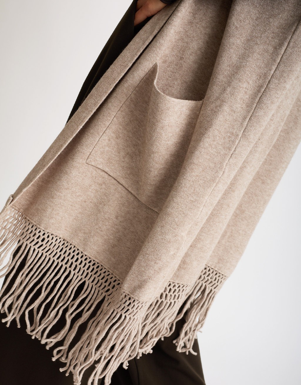Cardigan Smanicato Frange