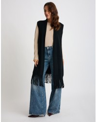 Cardigan Smanicato Frange