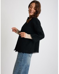 Giacca Maglia Sfrangiata