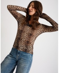 Maglietta Ultralight Cashmere Animalier Pizzo