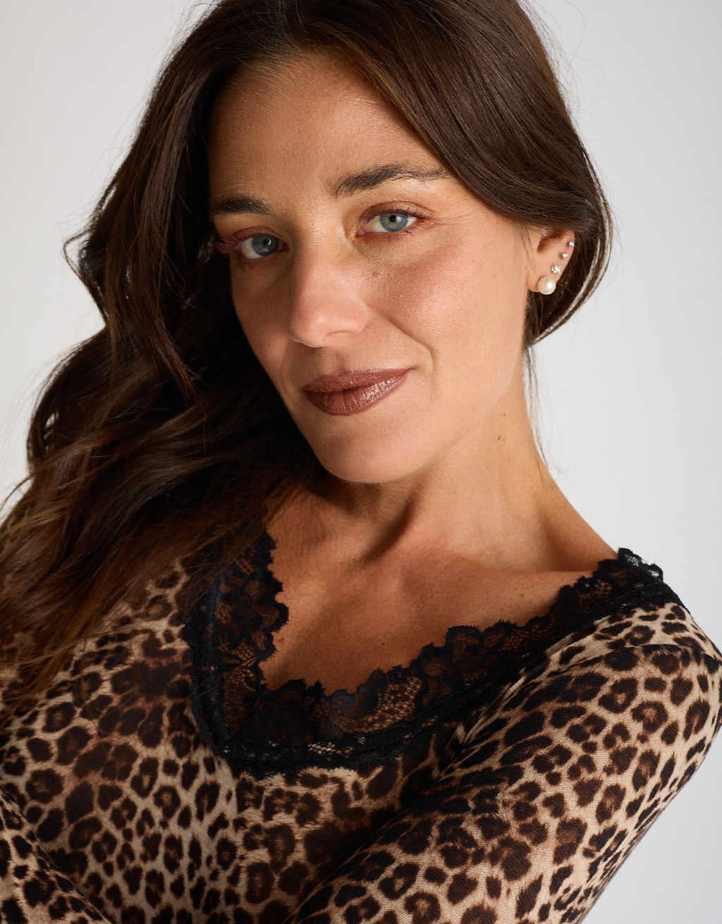 Maglietta Ultralight Cashmere Animalier Pizzo