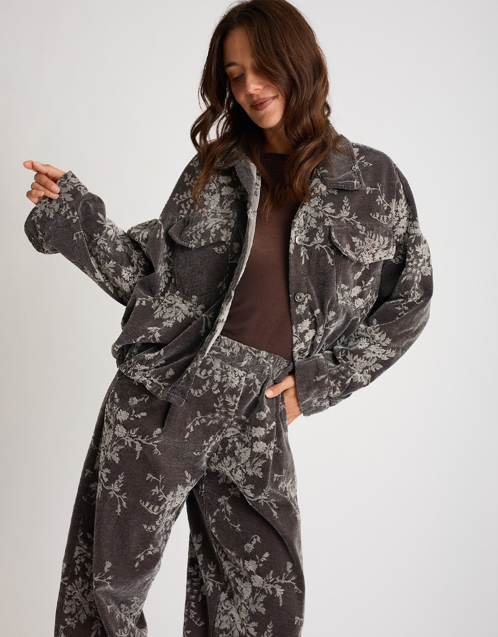 Bomber Jacquard Floreale