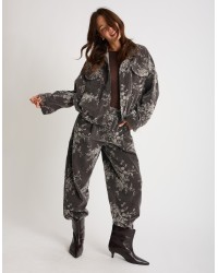 Pantalone Jacquard Floreale