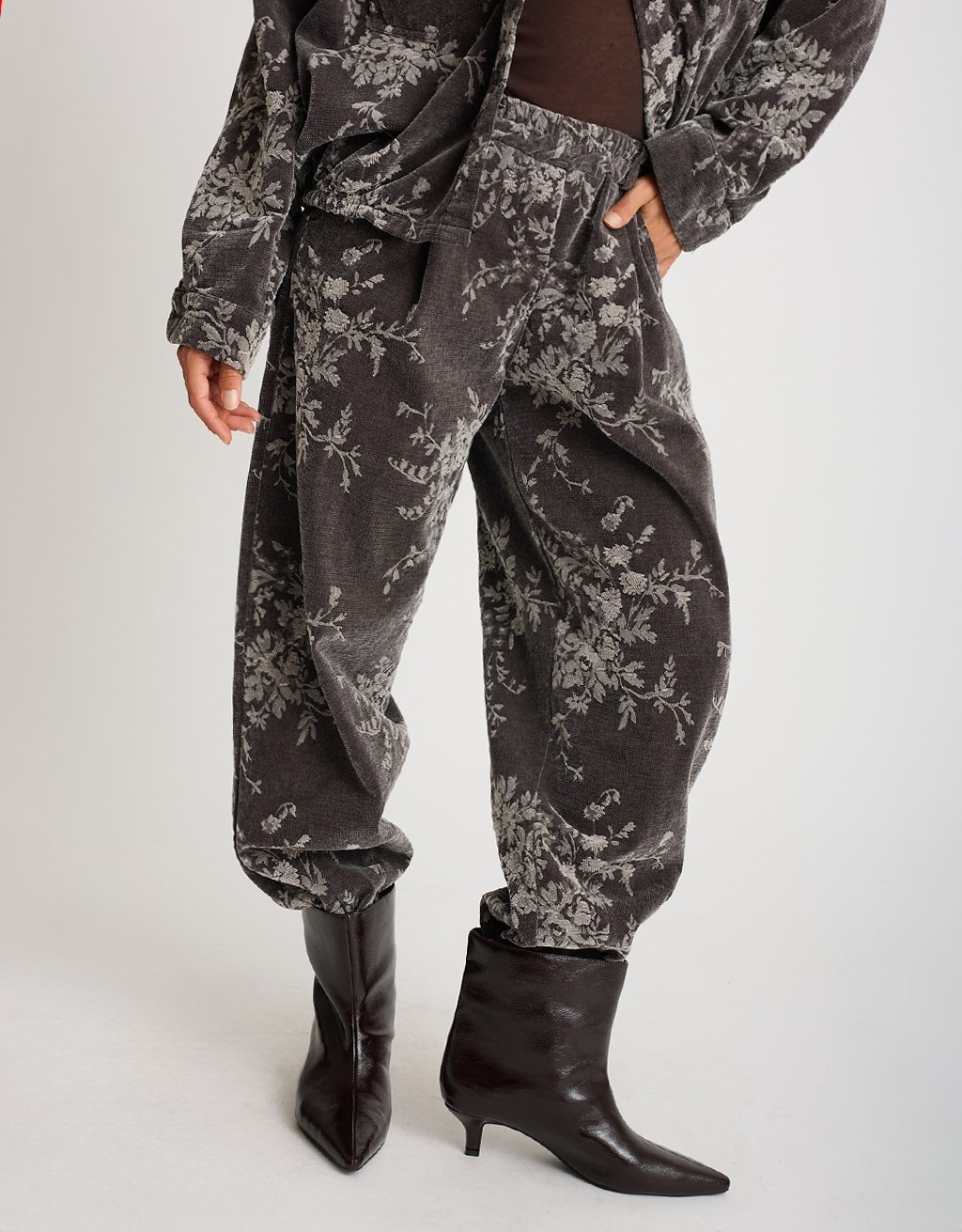 Pantalone Jacquard Floreale