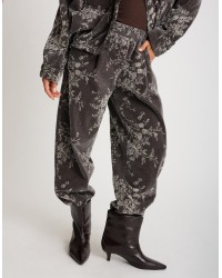 Pantalone Jacquard Floreale