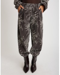 Pantalone Jacquard Floreale