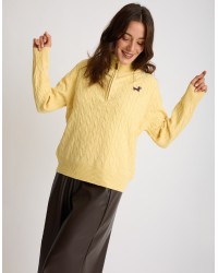 Maglione Treccia Bassotto Zip