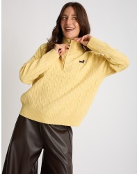 Maglione Treccia Bassotto Zip