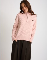 Maglione Treccia Bassotto Zip