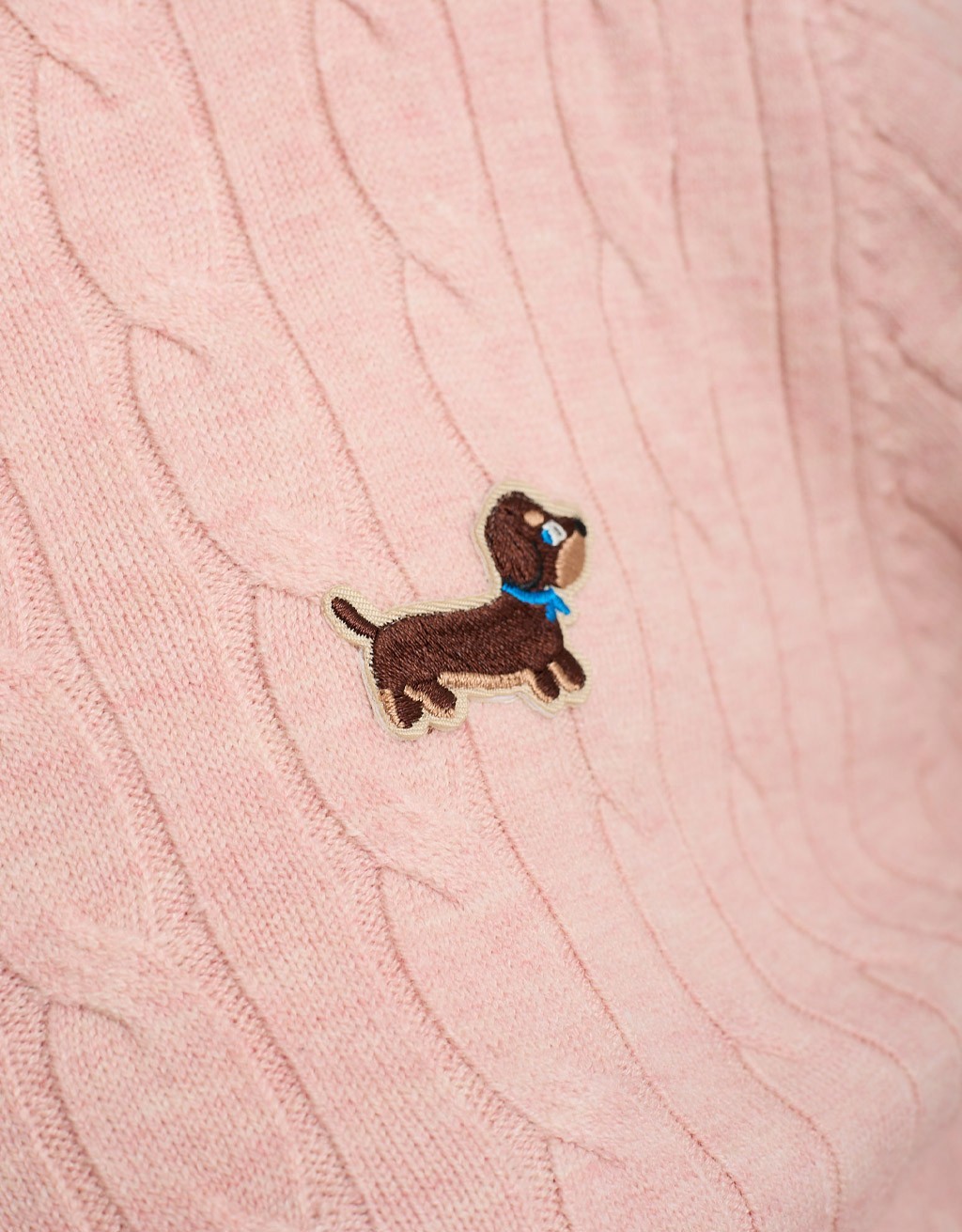 Maglione Treccia Bassotto Zip
