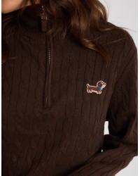 Maglione Treccia Bassotto Zip