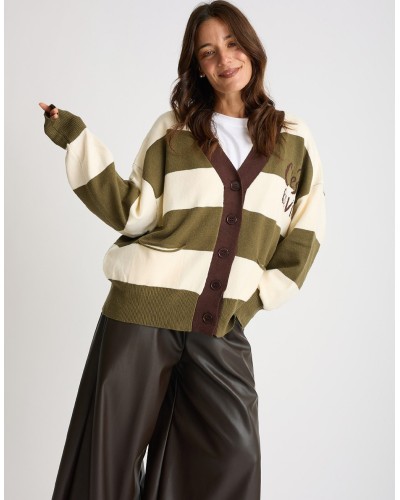 Cardigan Righe C'est La Vie