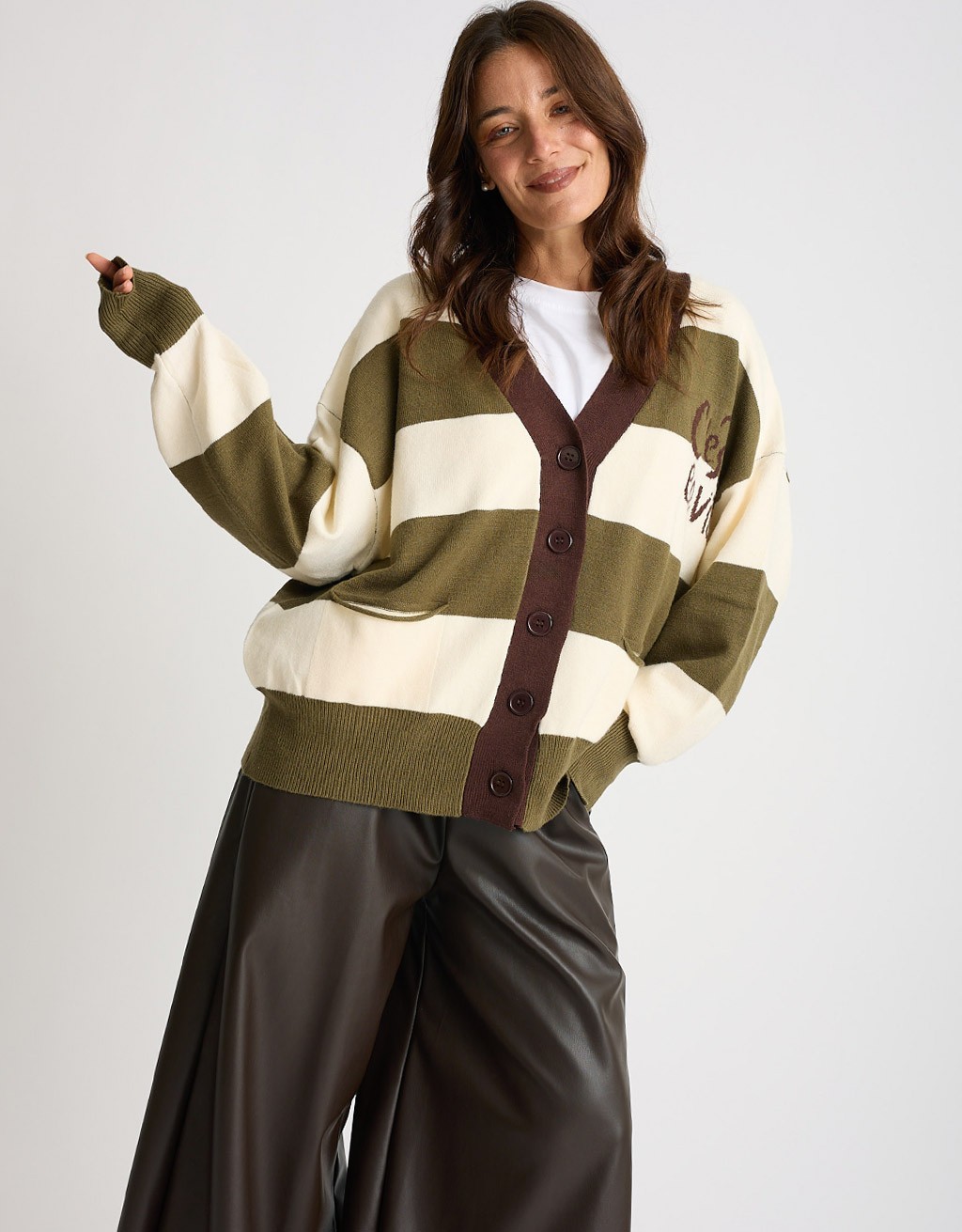 Cardigan Righe C'est La Vie
