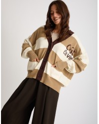 Cardigan Righe C'est La Vie