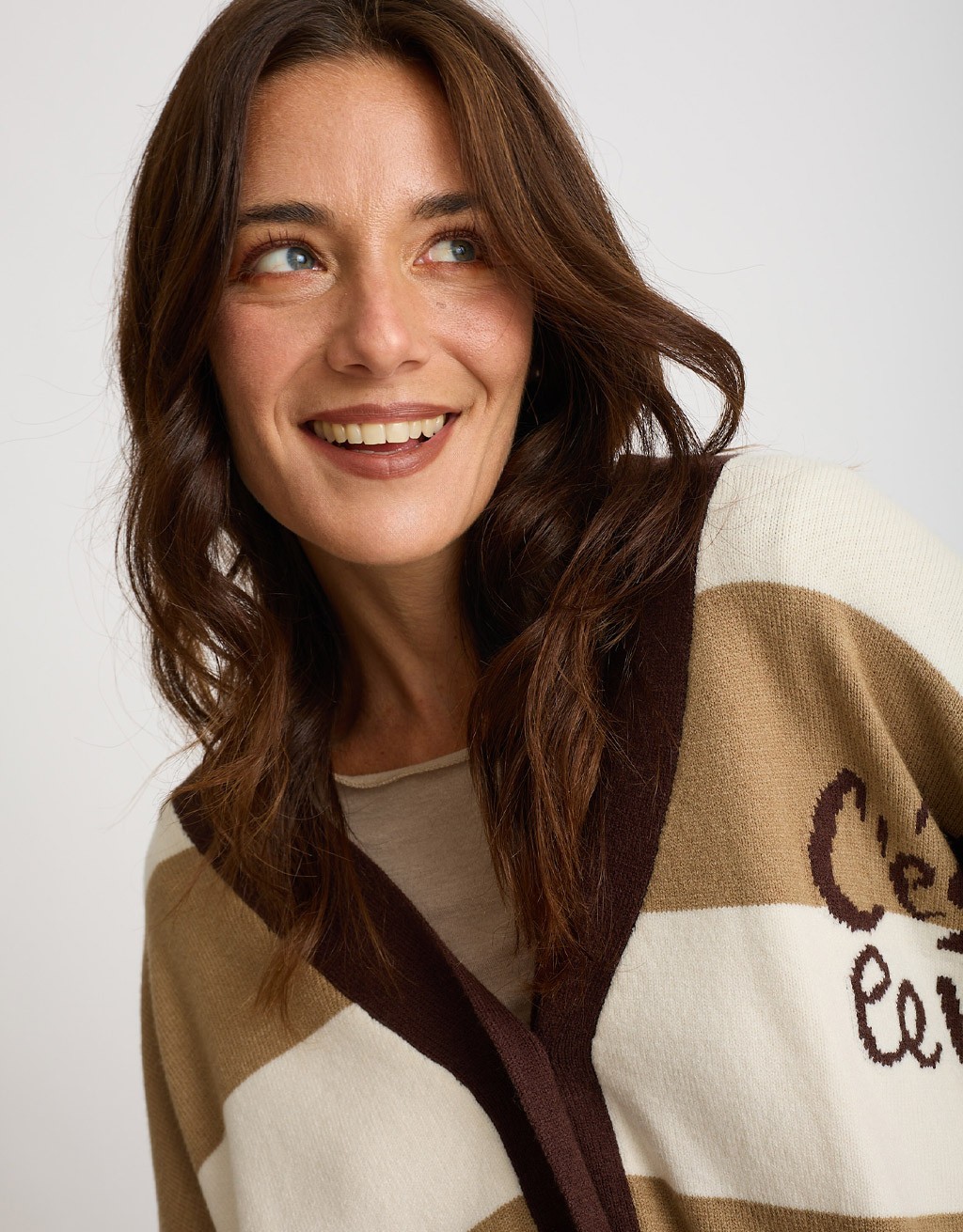 Cardigan Righe C'est La Vie