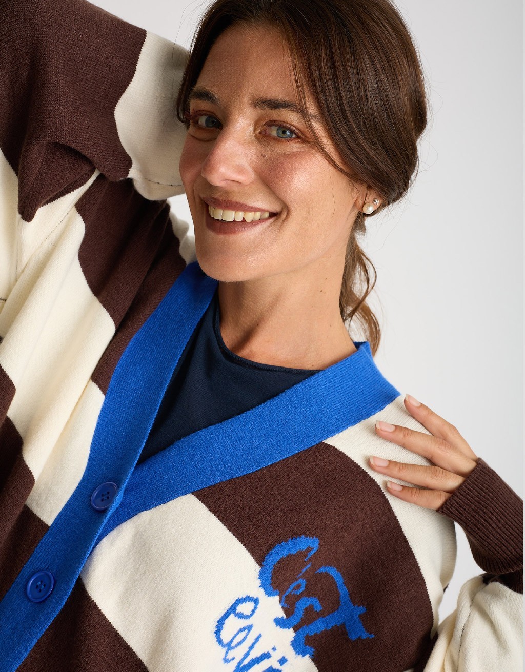 Cardigan Righe C'est La Vie