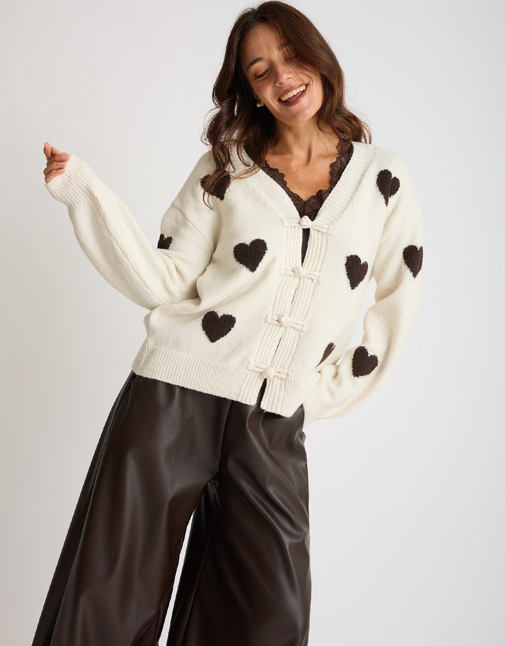 Cardigan Cuori Alamari