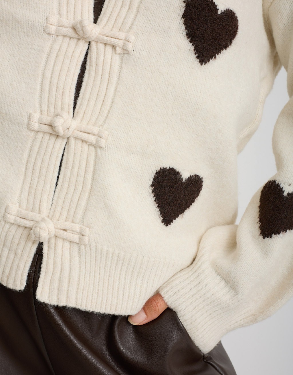 Cardigan Cuori Alamari
