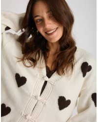Cardigan Cuori Alamari