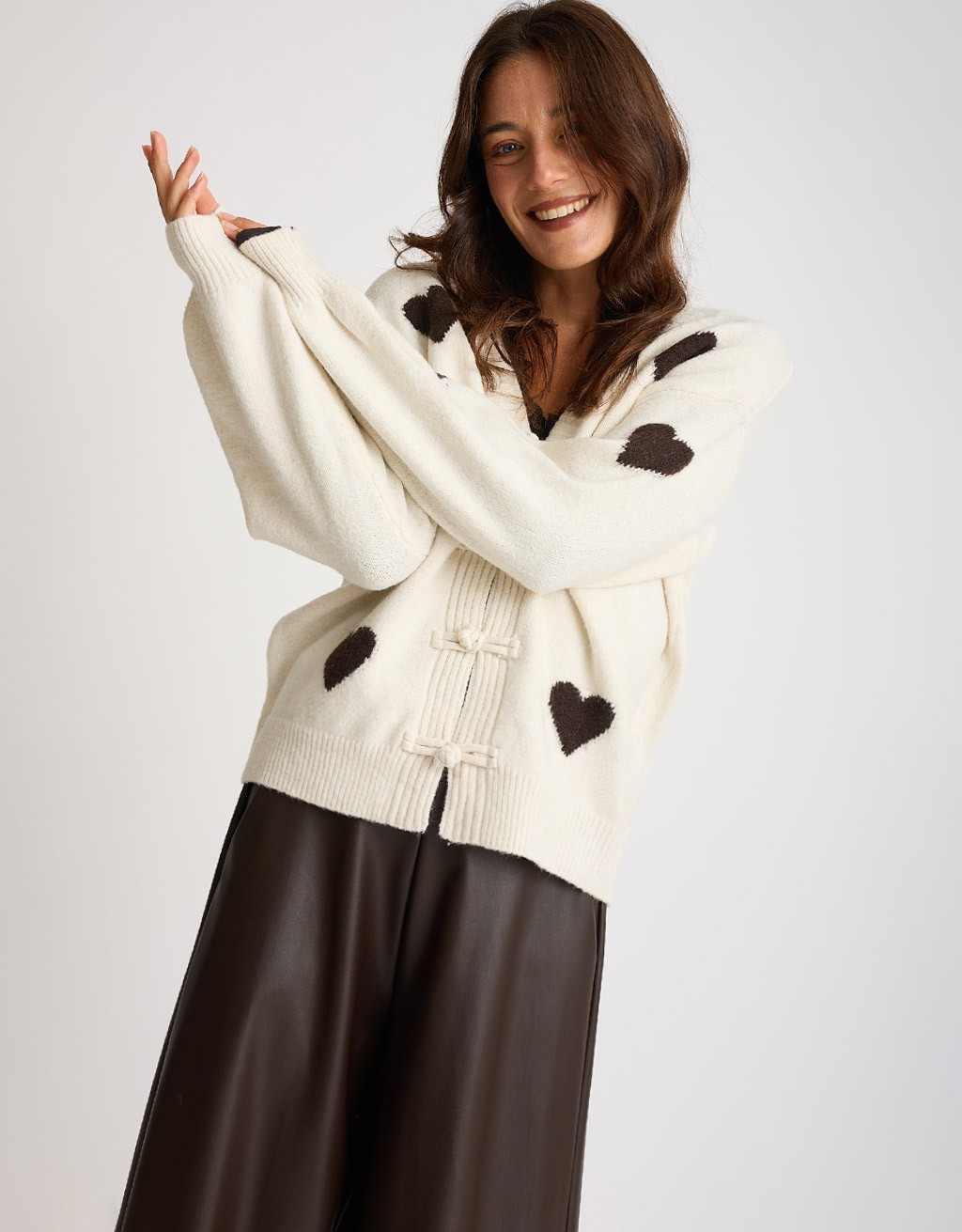 Cardigan Cuori Alamari