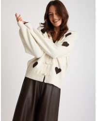 Cardigan Cuori Alamari