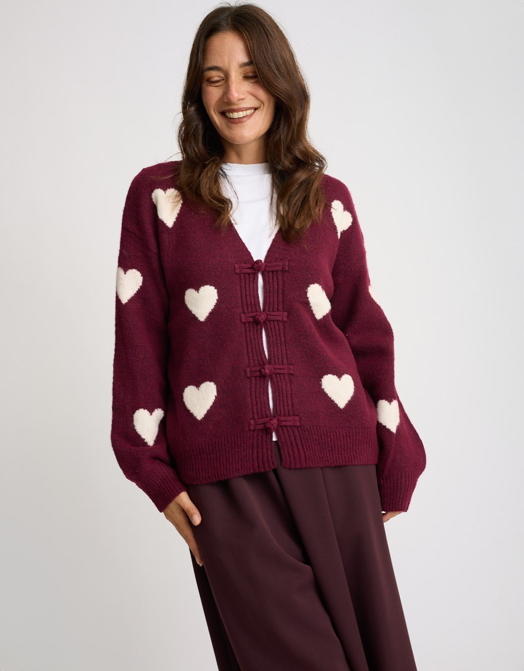 Cardigan Cuori Alamari